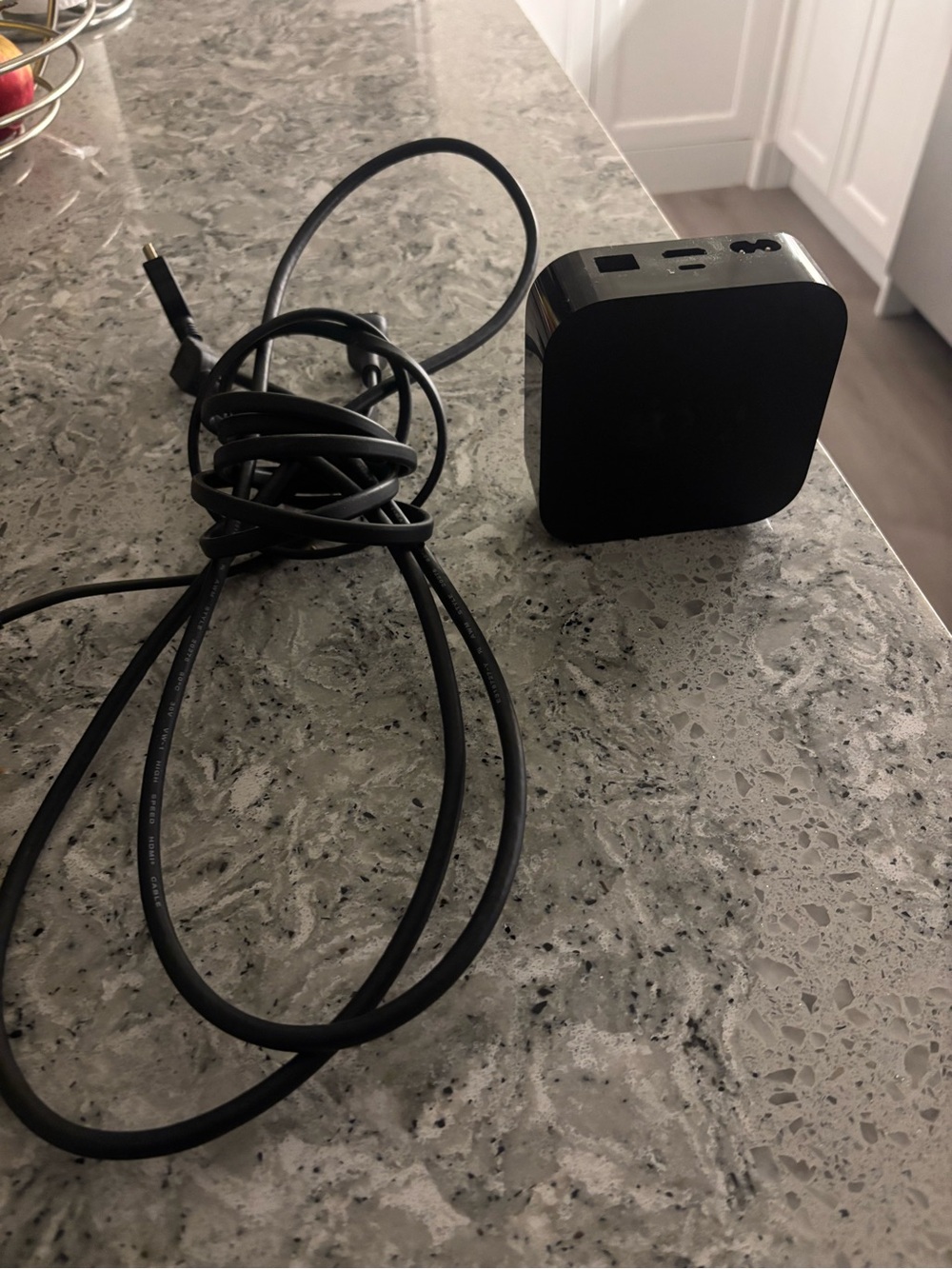 Apple TV with Cable and Remote